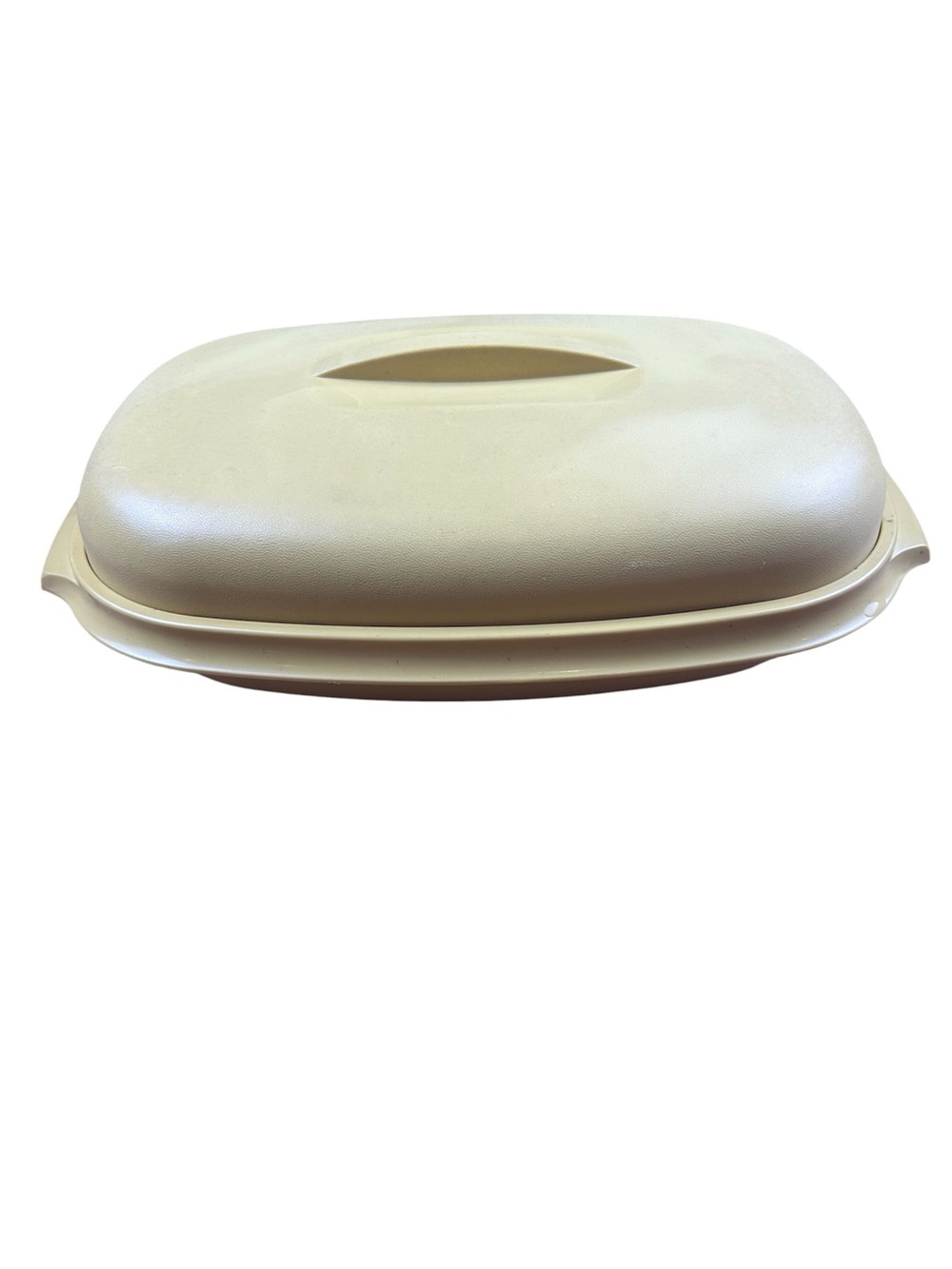 Vintage Tupperware Microwave Vegetable & Rice Steamer Harvest Gold 3-Piece